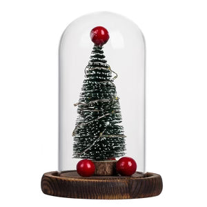 Creative Christmas Tree Glass Cover LED Lights