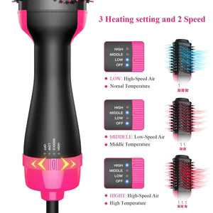 One-Step Hair Dryer Brush Styler