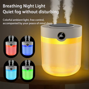 2L USB Ultrasonic Humidifier with Digital Display & Dual Mist