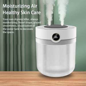 2L USB Ultrasonic Humidifier with Digital Display & Dual Mist